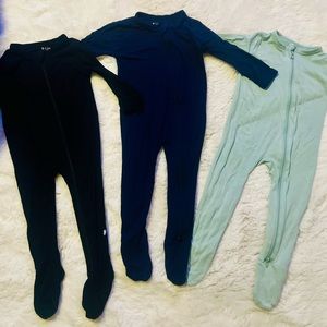 3 KYTE BABY Soft Bamboo Rayon Footies